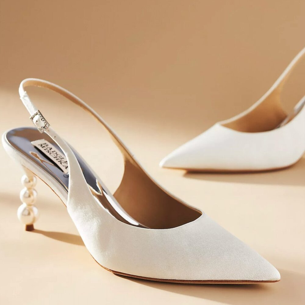 Slingback Pearl Pumps Badgley Mischka